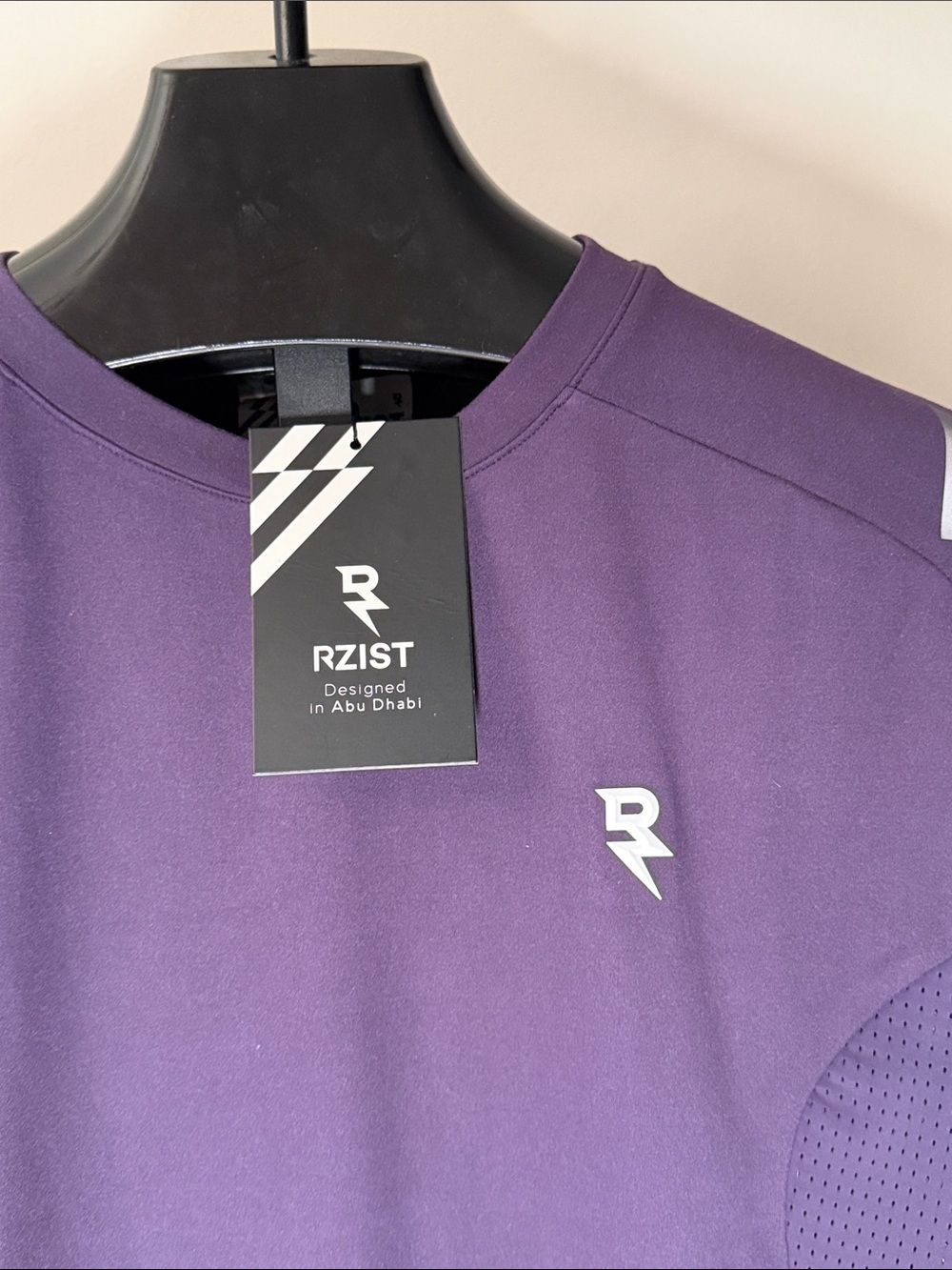 Men’s RZIST Purple Performance Tee - Picture 2 of 6
